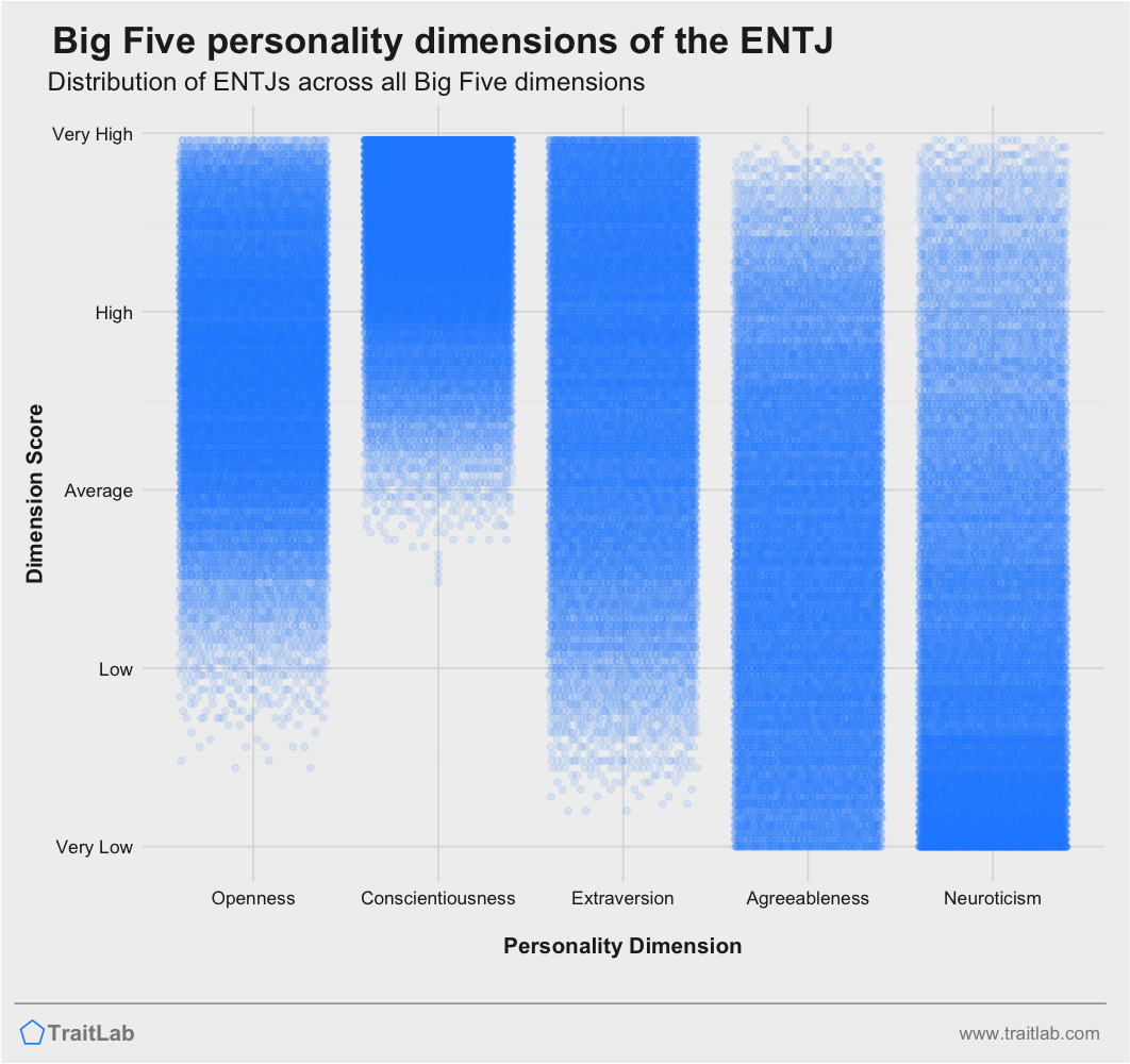 The ENTJ Big Five Personality Traits
