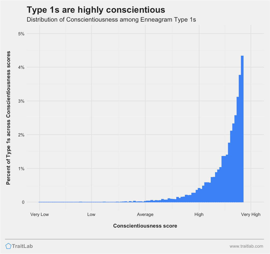 Type 1s and Big Five Conscientiousness