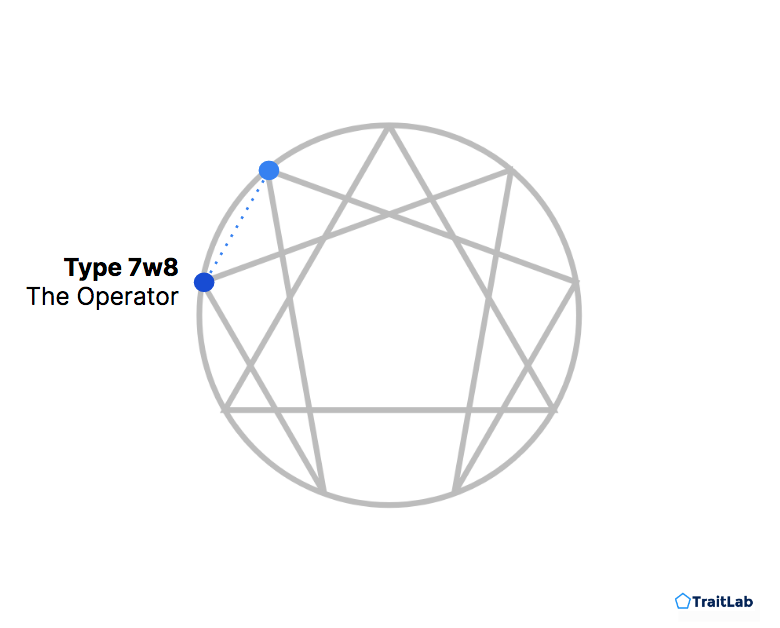 Enneagram Type 7 with an 8 wing or 7w8