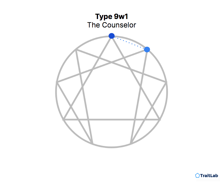 Enneagram Type 9 with a 1 wing or 9w1